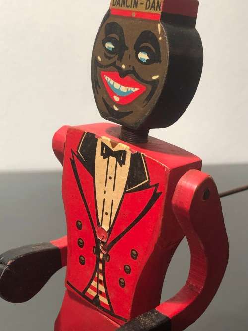 AMERICANA DANCING DAN WOOD TAP DANCE FIGURINE CIRCA 1938