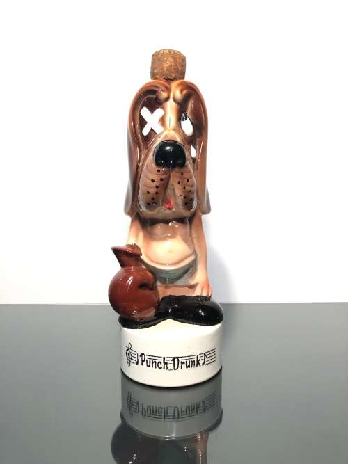 A Collectable Punch Drunk Decanter Musical Bottle
