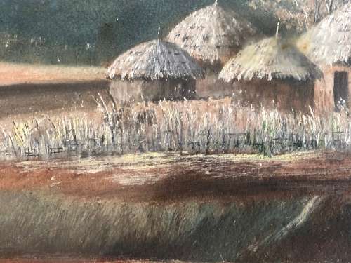 Drakensberg Original Painting Signed Dated 1947