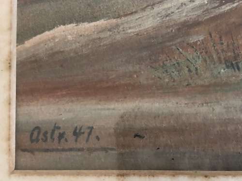 Drakensberg Original Painting Signed Dated 1947