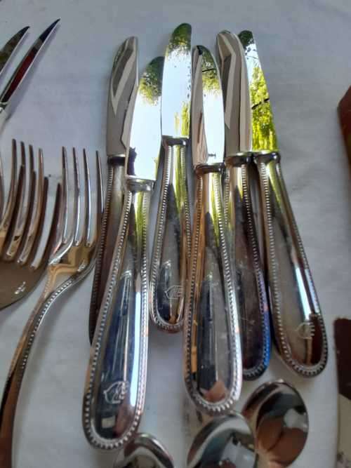 Cutlery from Itely and Vintage Sheffield bone handle cutlery as a lot