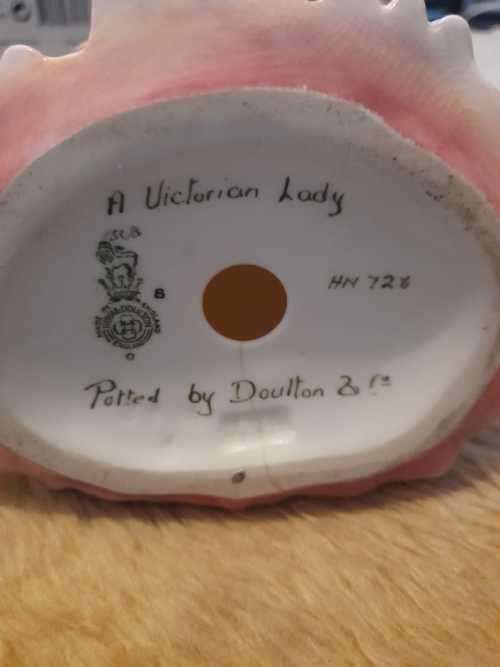 Royal Dalton A Victorian Lady and a butter dish