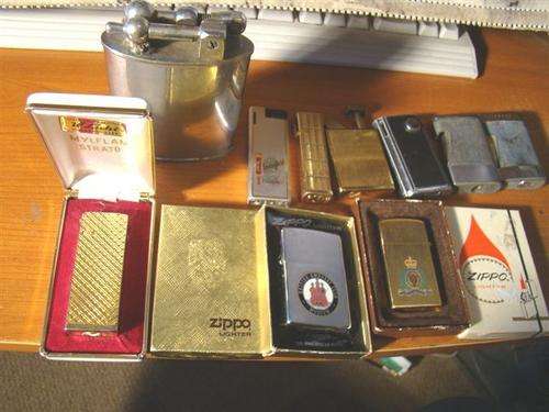 Late entry These are old lighters in vintage collectible condition. Condition varies with age .