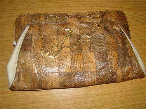 SNAKESKIN AND LEATHER HANDBAG FROM THE 50`S SHIPPING WILL BE R35