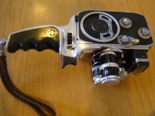 RARE A VINTAGEA BOLLEX PAILLARD MOVIE CAMERA.  THE FOLLOWING FEAT
