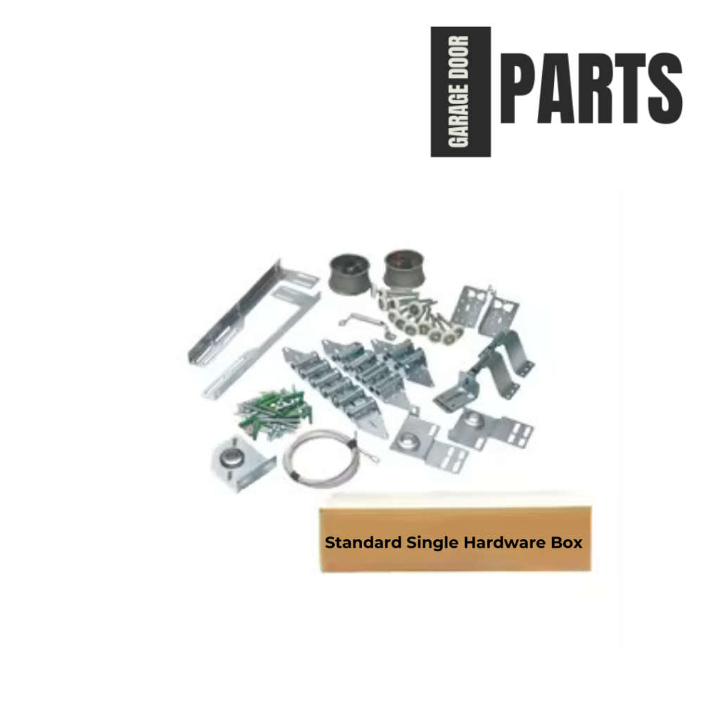 Standard Single Sectional Garage Door Hardware Box - Steel Hinges