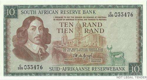 R10 TW deJongh 3rd Issue E/A ***UNCIRCULATED***
