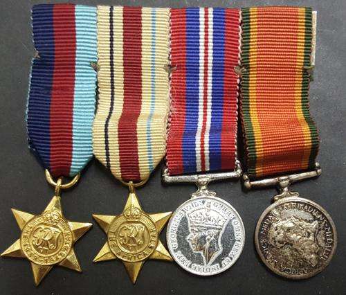 Group of  4 (FOUR) WW2  Miniature Medals