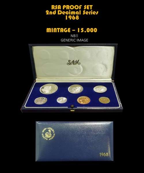 1968 RSA [SHORT PROOF SET] MINTAGE 15,000