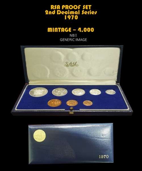 1970 RSA [SHORT PROOF SET] MINTAGE 4,000