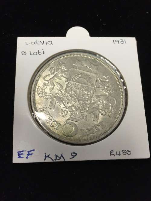 Latvia 5 Lati 1931 (EF)