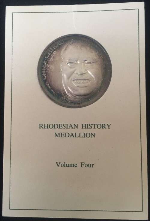 RHODESIAN History Silver Medallion