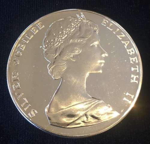 1977 Bermuda SILVER Proof Coin - Huge