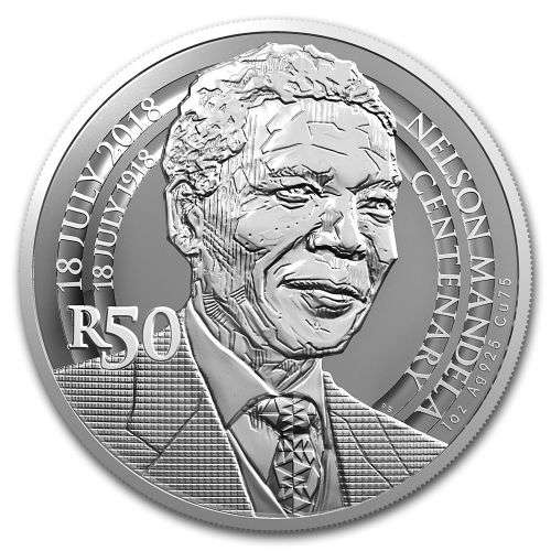 2018 SA, Nelson Mandela 1 oz SILVER Centenary Coin (Proof)