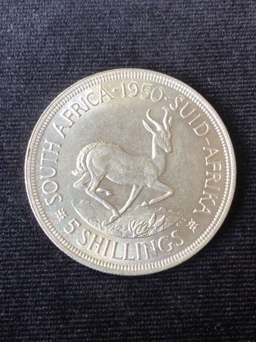 1950 South Africa 5 Shilling / Crown