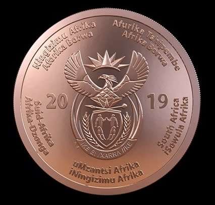 2019 Base Metal R50 Proof 1oz Coin (SA25)