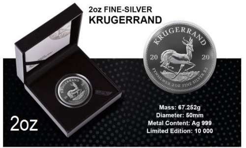 2020 SILVER *2oz* PROOF KRUGERRAND (First Ever)