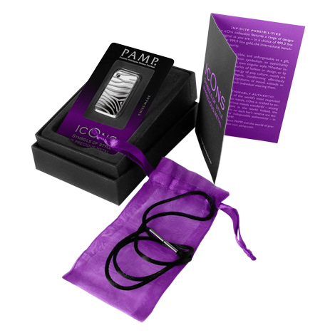 PAMP Zebra Minted Icon SILVER Bar