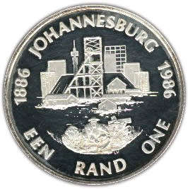 1986 JHB SILVER R1 Coin (Proof)
