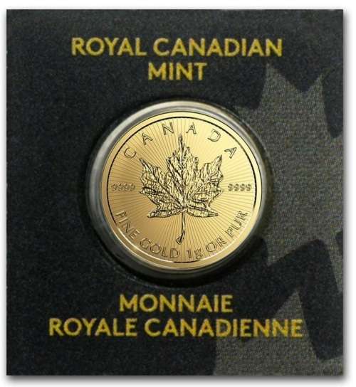 1g GOLD Canadian Maple Leaf Coin