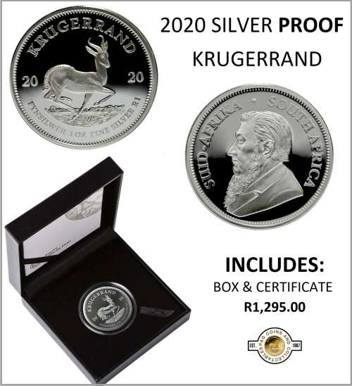 2020 SILVER 1oz Proof Krugerrand