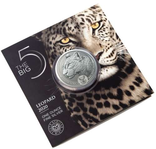 2020 BIG 5 Silver 1oz Leopard BU Coin