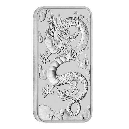 Australian 1 oz SILVER Dragon Bar Coin