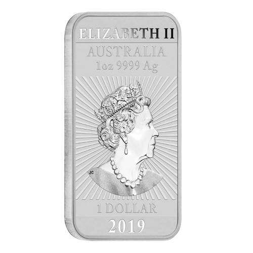 Australian 1 oz SILVER Dragon Bar Coin