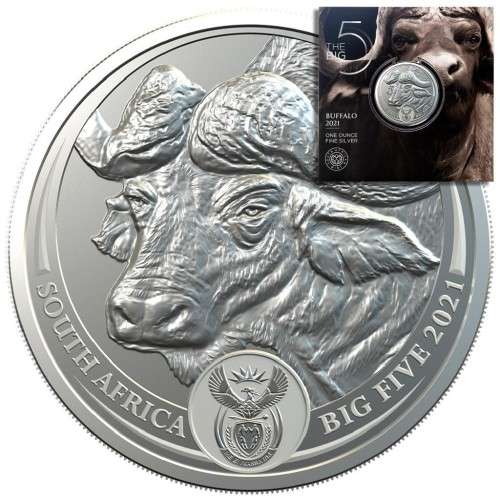 2021 SILVER Big 5 Buffalo BU Coin (Cheapest on BOB)