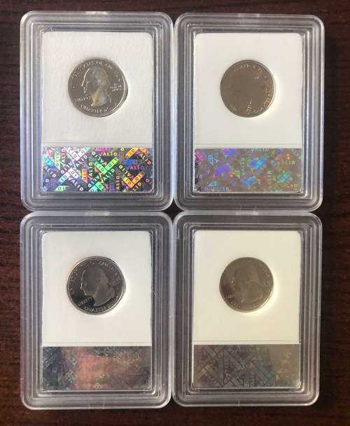 Set of 4 x USA 2005-S State Quarters / 25c (PR70 DCAM)