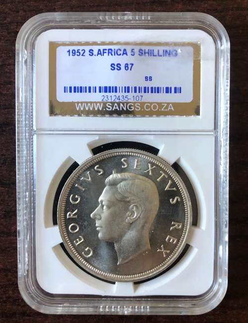 1952 SA SILVER Crown / 5 Shillings (SS67)
