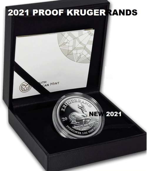 2021 SILVER 1oz Proof Krugerrand