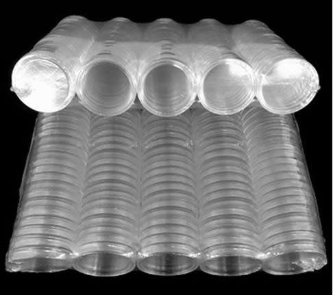 Clear Round Coin Capsules (39mm)