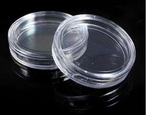 Clear Round Coin Capsules (27mm)