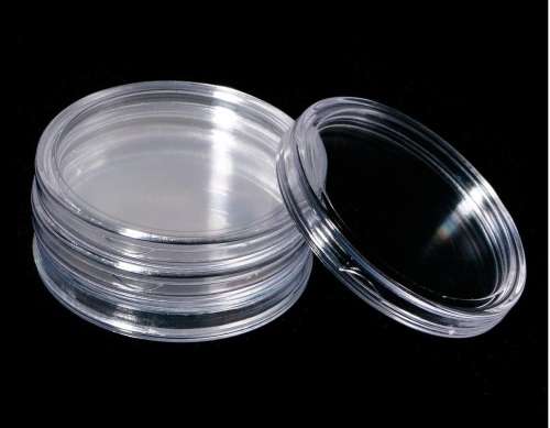 Clear Round Coin Capsules (30mm) - 100 Pack