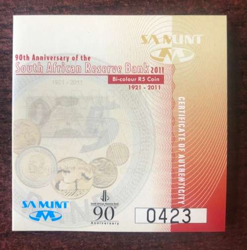 2011 Reserve Bank 90th SILVER R5 (PF69)