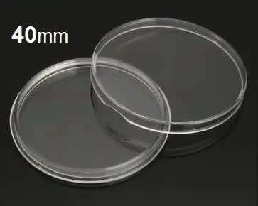 Clear Round Coin Capsules (40mm) - 100 Pack