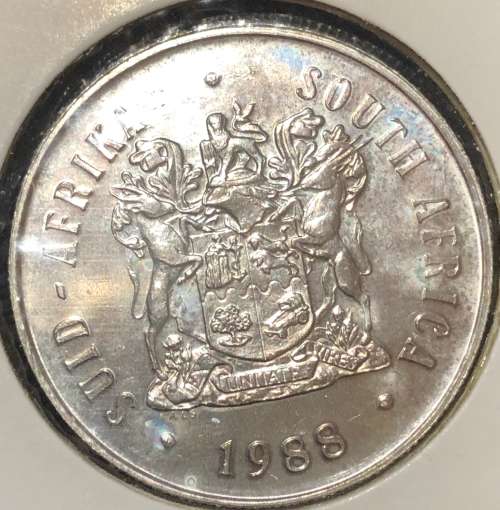 1988 SILVER One Rand ( Les Huguenots)