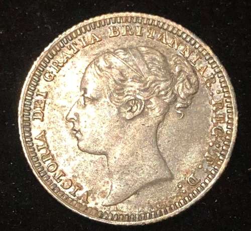 1879 Great Britain Silver 6 Pence .