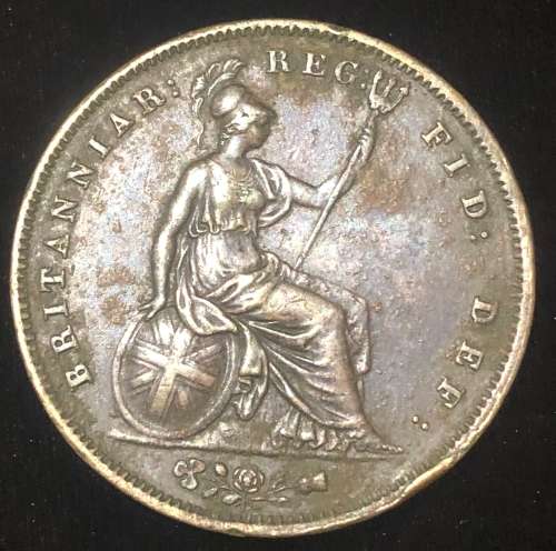 1856 Great Britain Penny ( Corrosion Damage)