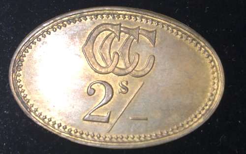 Cyphergat Coal Company 2/- Brass ( Cape Province)