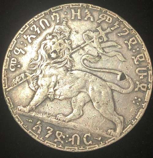 1892 Silver Ethiopia Birr.
