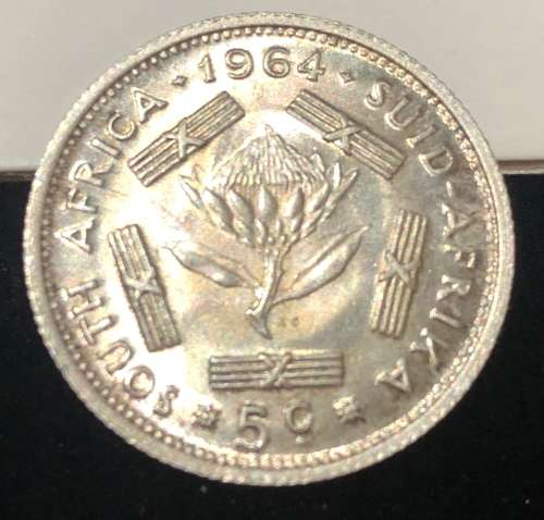 1964 Silver 5c UNC
