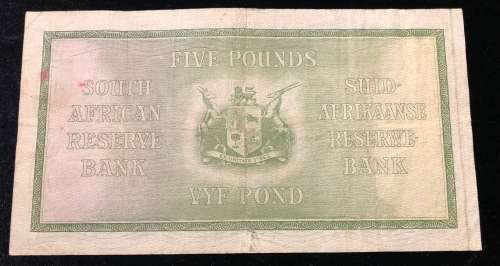 Five Pounds.Type 5. J.Postmus ,7 September 1942