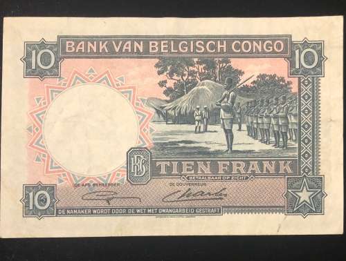 Belgium Congo 10 Francs 1948