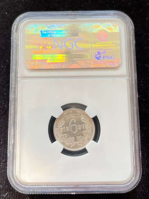 1897 ZAR 6P MS62
