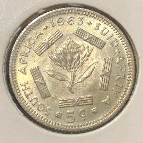1963 Silver 5c UNC
