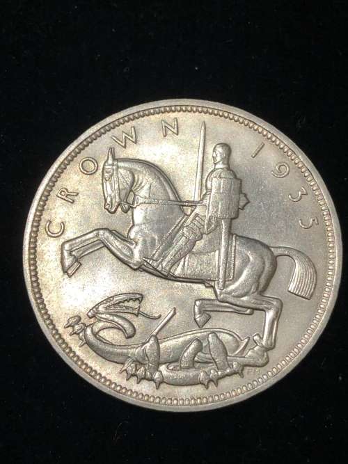 1935 Great Britain SILVER Crown.