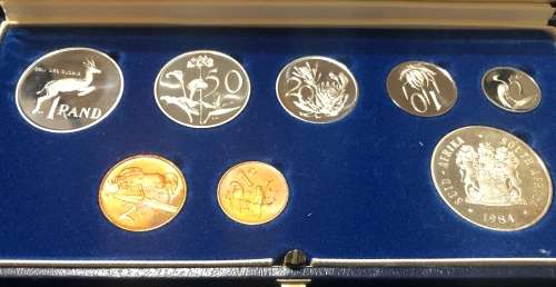 1984 Short Proof Set, With Silver R1.