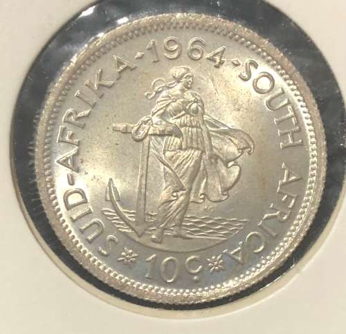 1964 Silver 10c UNC